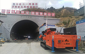 優博林SD868-2在為中鐵隧道局鄭萬項目做超前地質預報施工